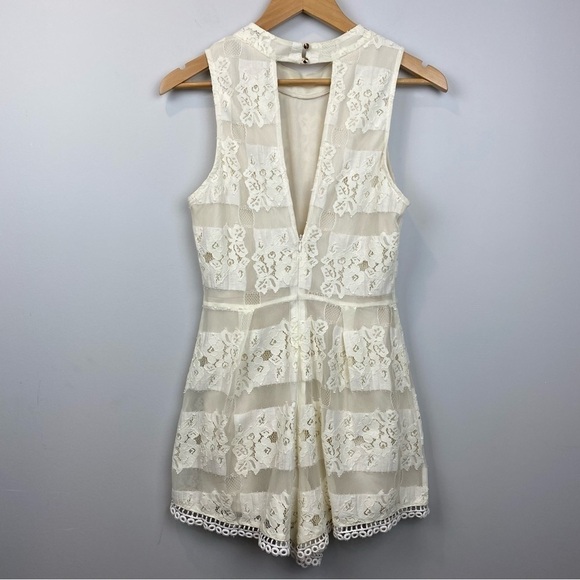 Astr • Ivory Lace Romper - Picture 3 of 13